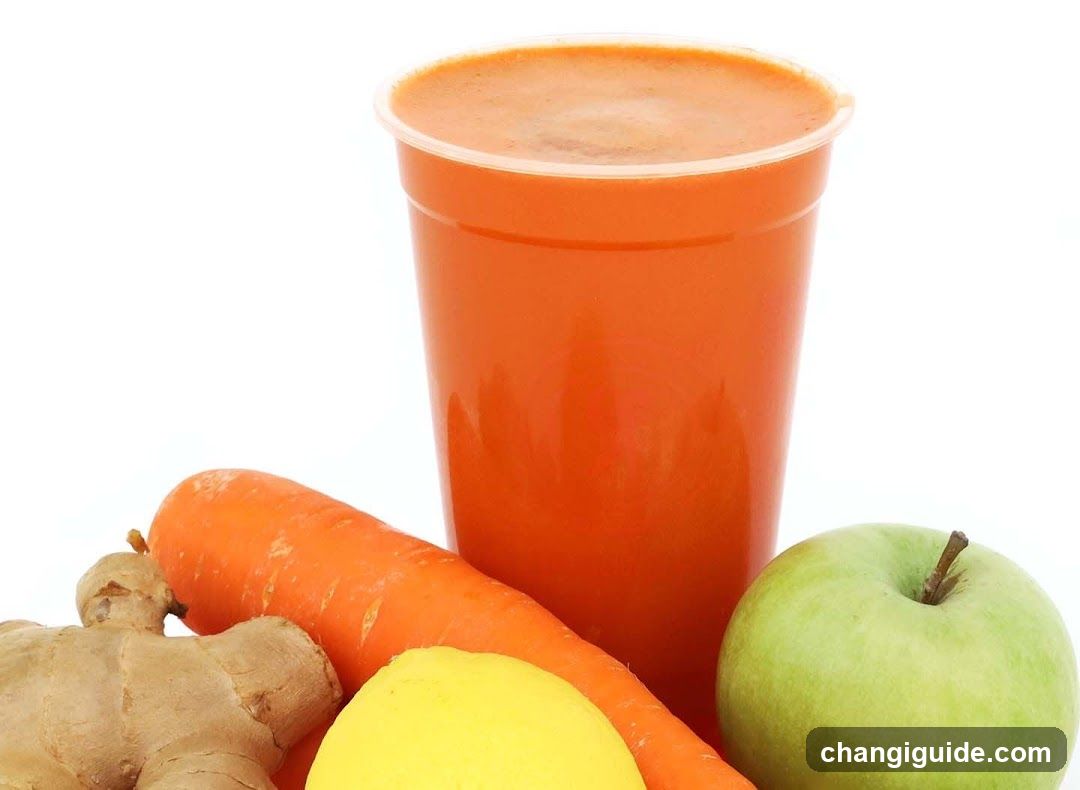 Fresh Juice with Ingredients