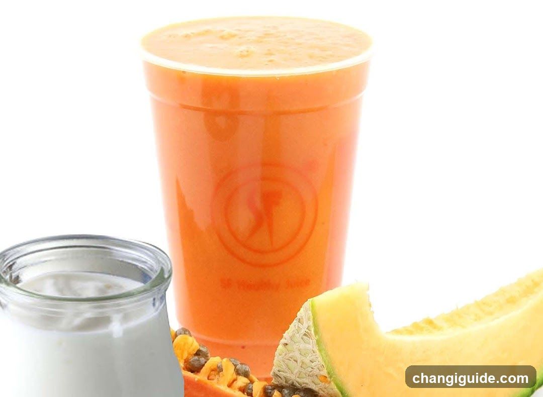Orange Juice with Fruit and Yogurt