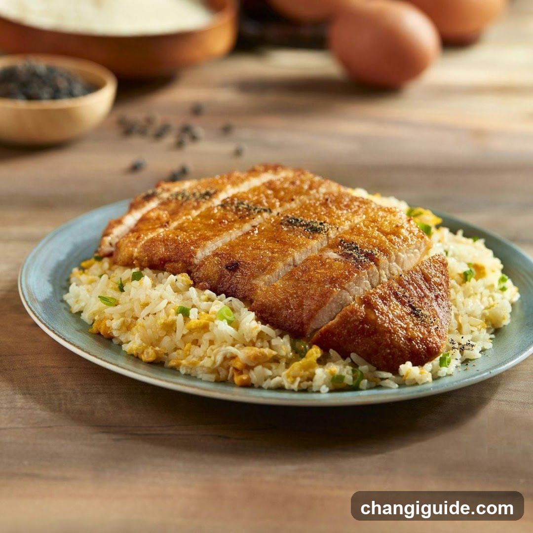 Fried Pork Chop with Fried Rice