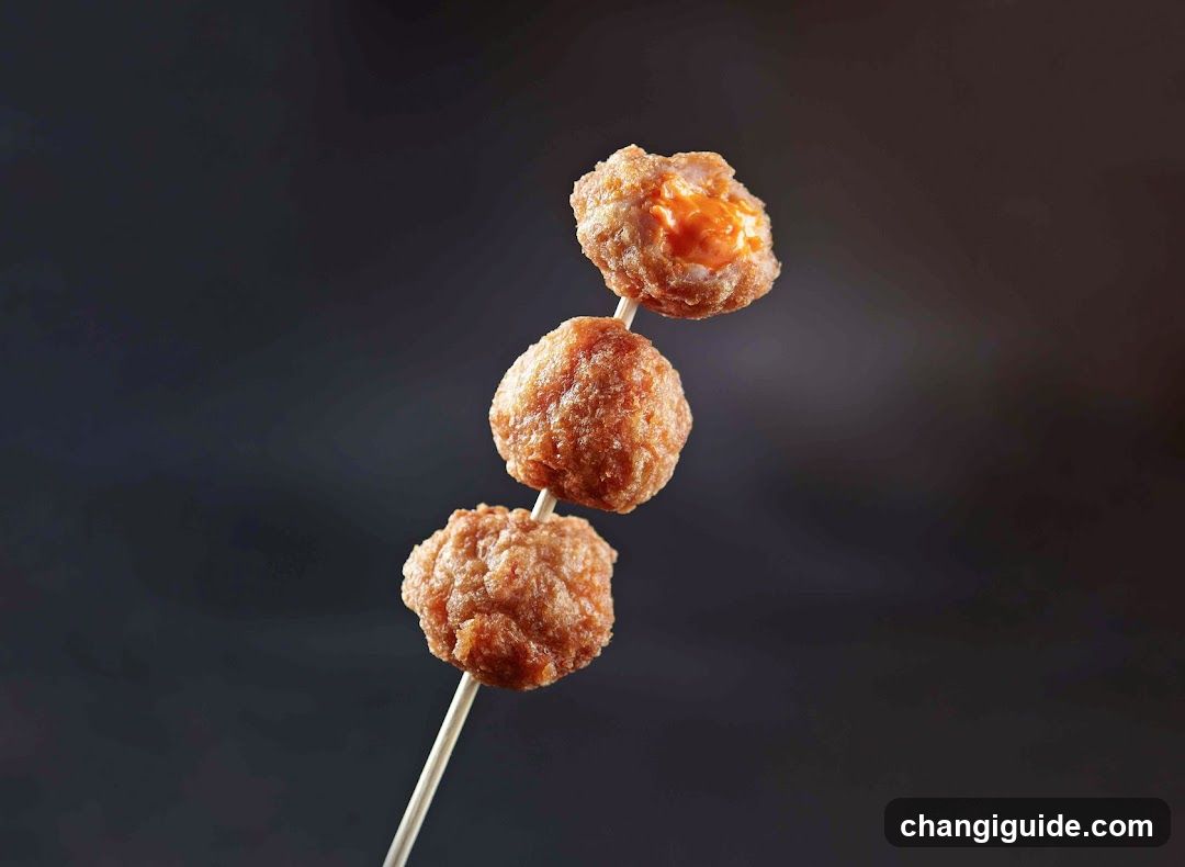 Skewered Meatballs with Cheese