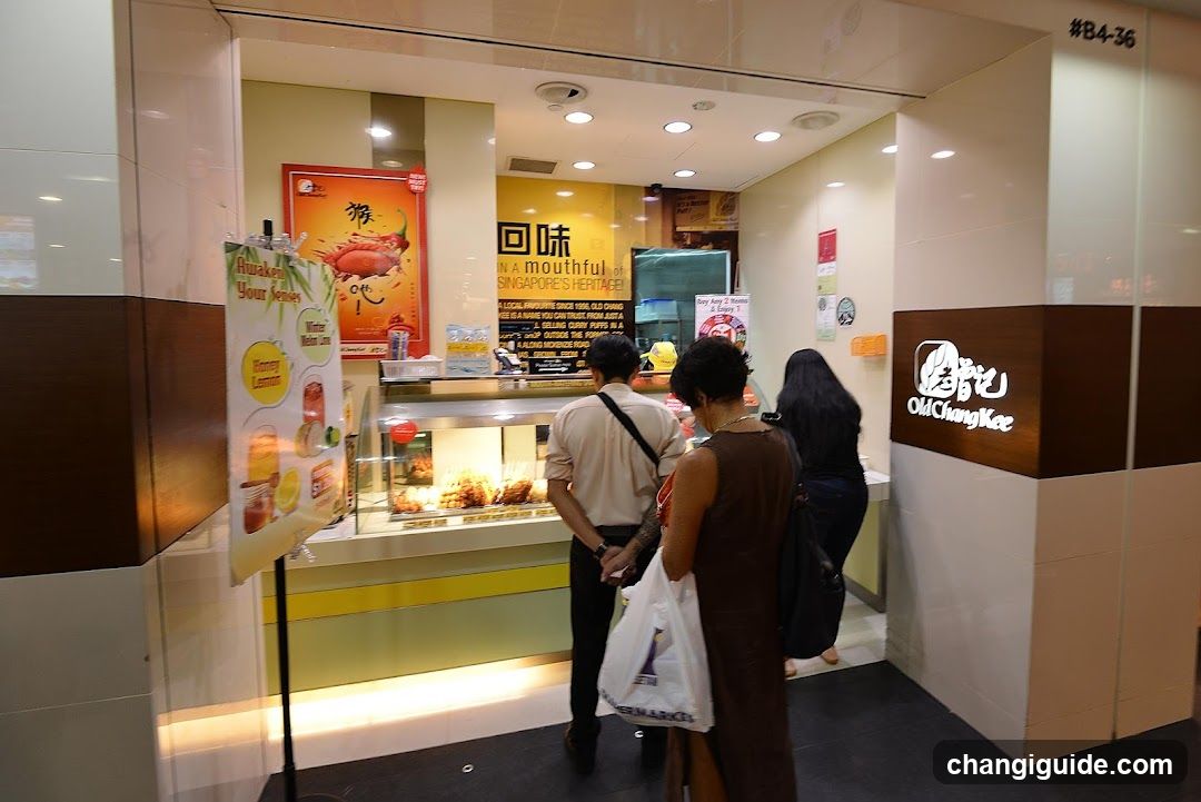 Food stall interior view