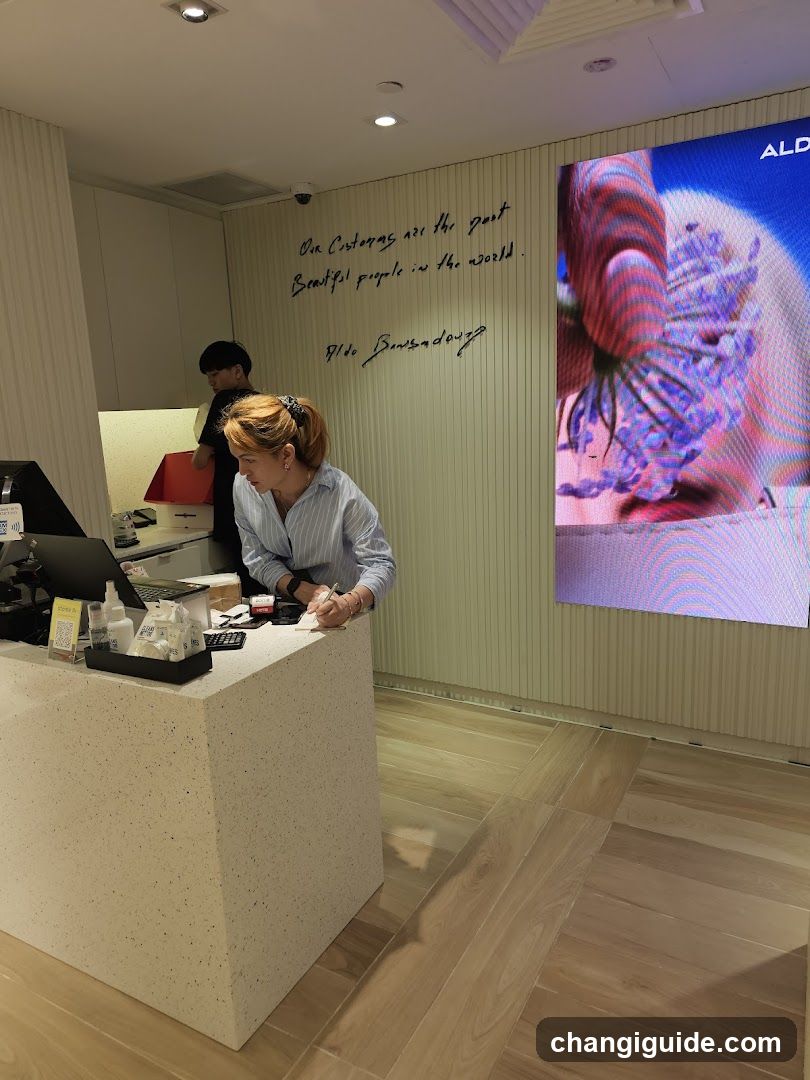 Reception Area with Staff and Decorative Wall Art