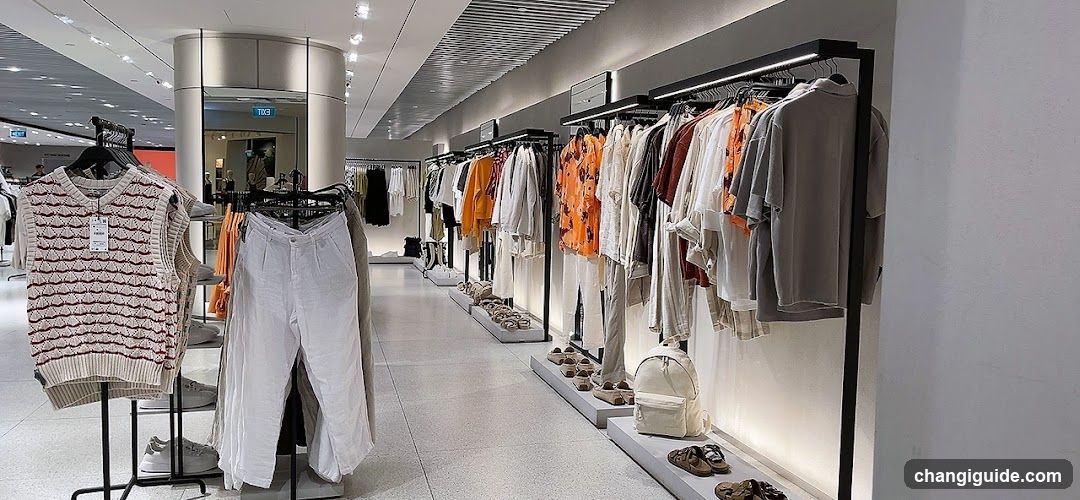 Woman Browsing Clothing in Store