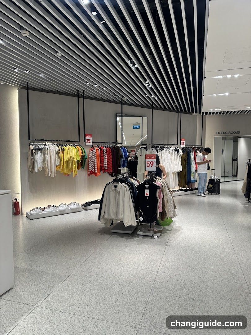 Clothing Store Interior Display