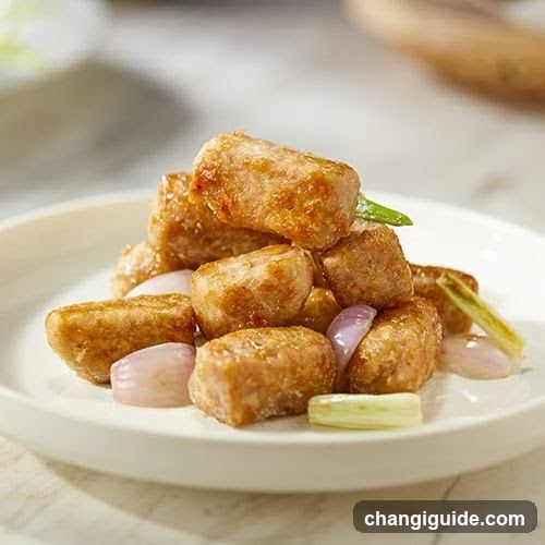 Fried Meat Bites with Shallots