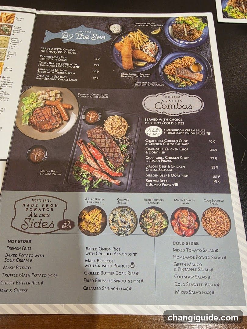 By The Sea Menu