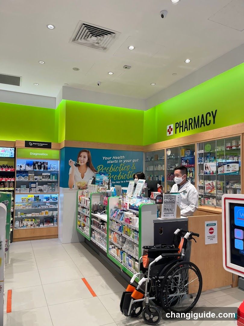 Pharmacy Interior with Wheelchair