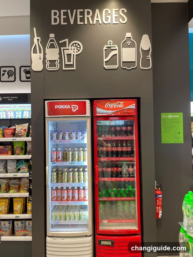 Beverages Section in Store