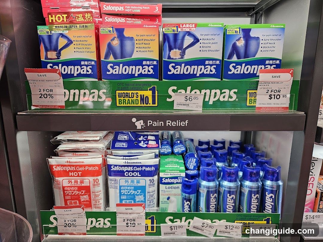 Salonpas Product Display Shelf