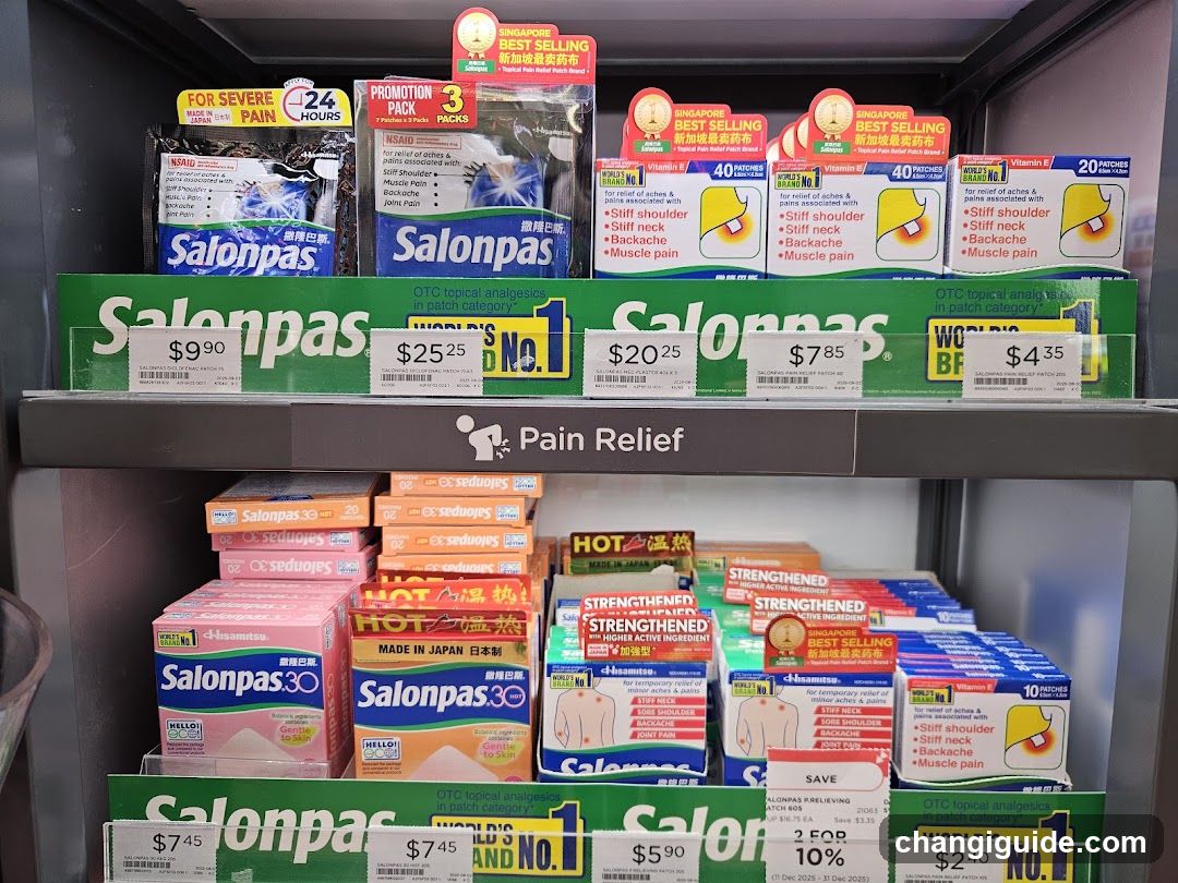 Salonpas Pain Relief Products Display