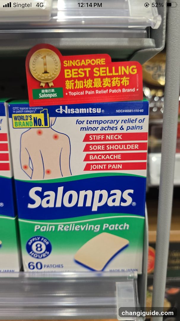 Salonpas Pain Relieving Patch Display