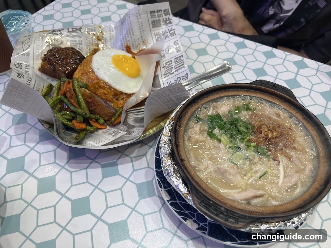 Food on table