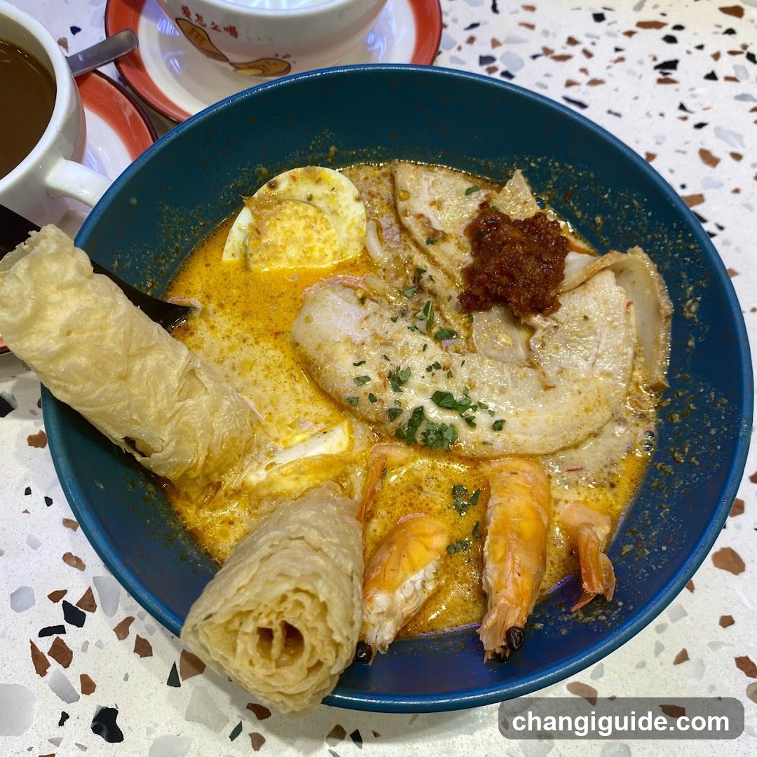 Curry Laksa with Shrimp and Egg
