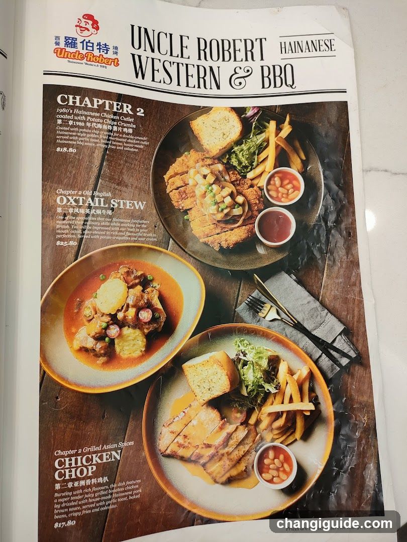 Uncle Robert Western & BBQ Menu Page