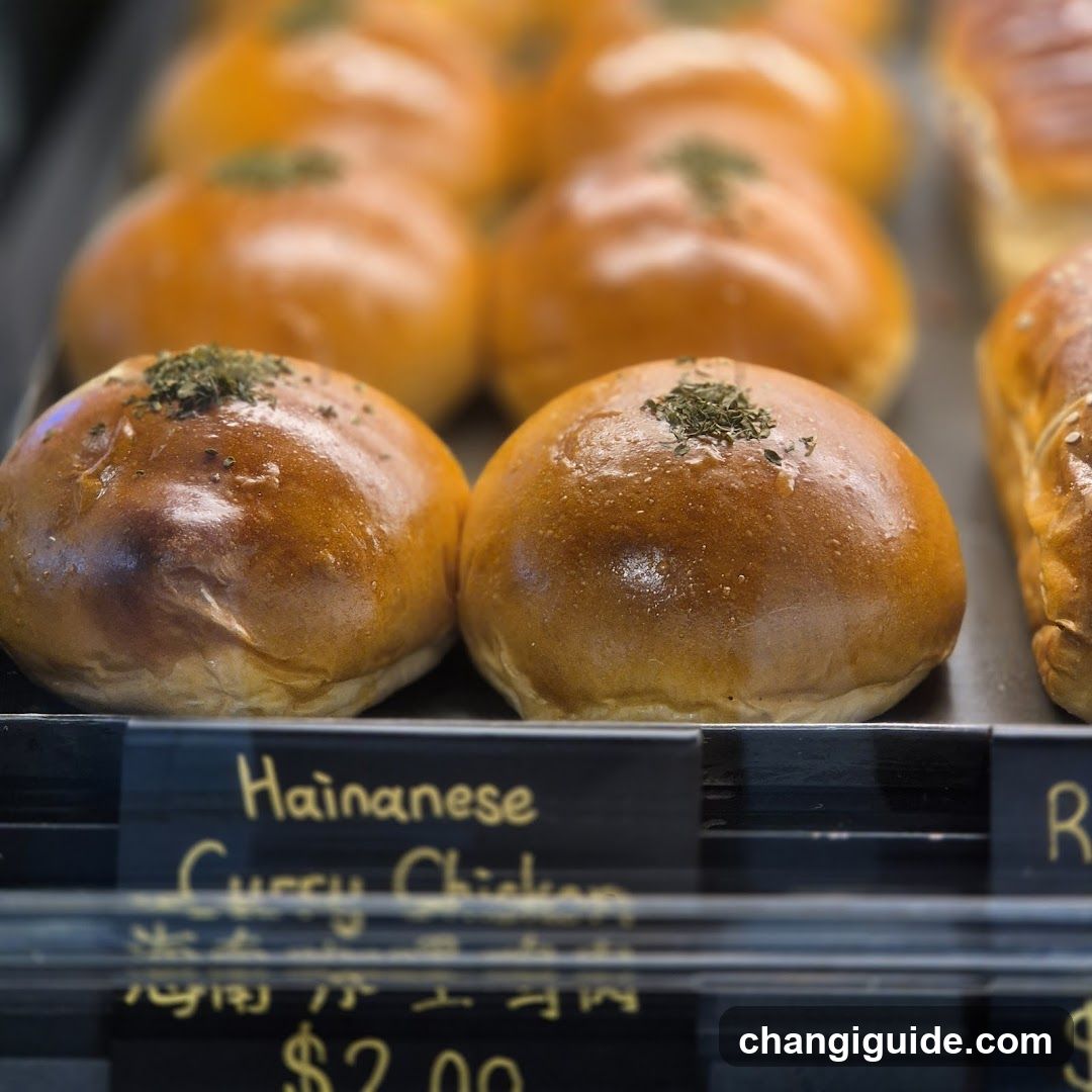 Hainanese Curry Chicken Buns Display