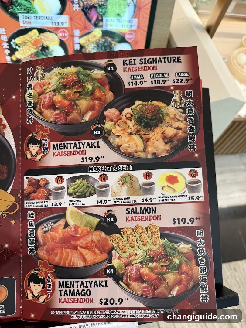 Kei Signature Kaisendon Menu