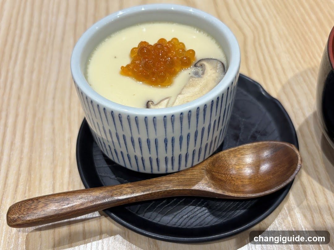 Egg Custard with Caviar and Mushroom