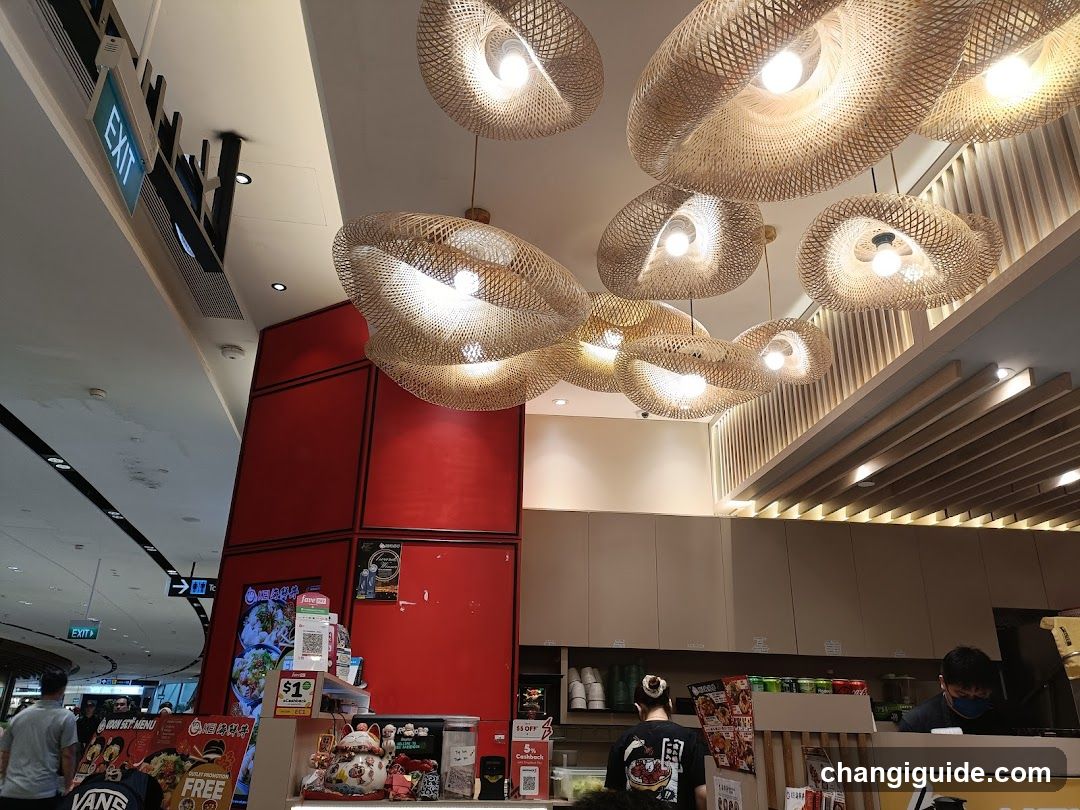 Interior of a food stall or cafe