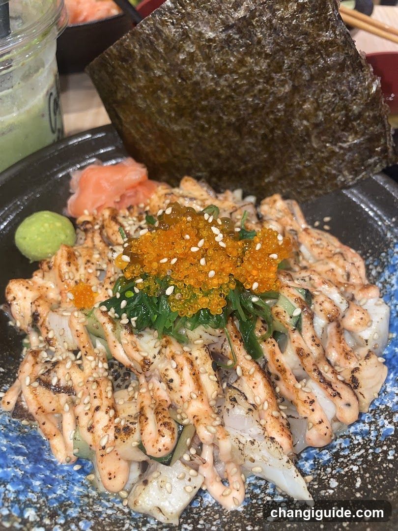 Sashimi Bowl with Tuna and Roe