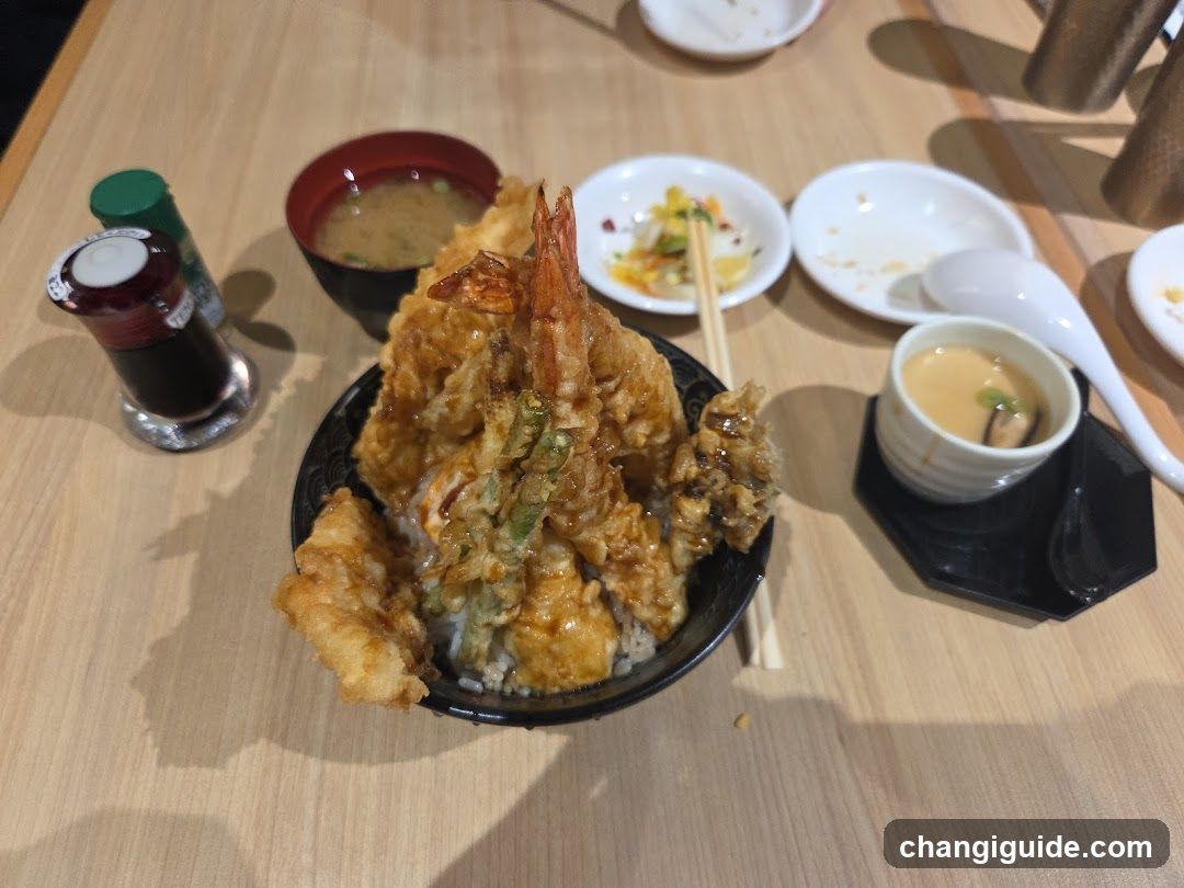 Tempura Rice Bowl with Side Dishes