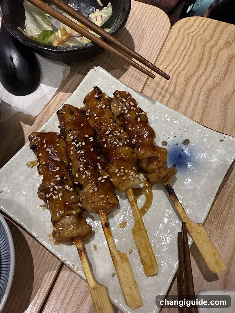 Grilled Skewers with Sesame Seeds