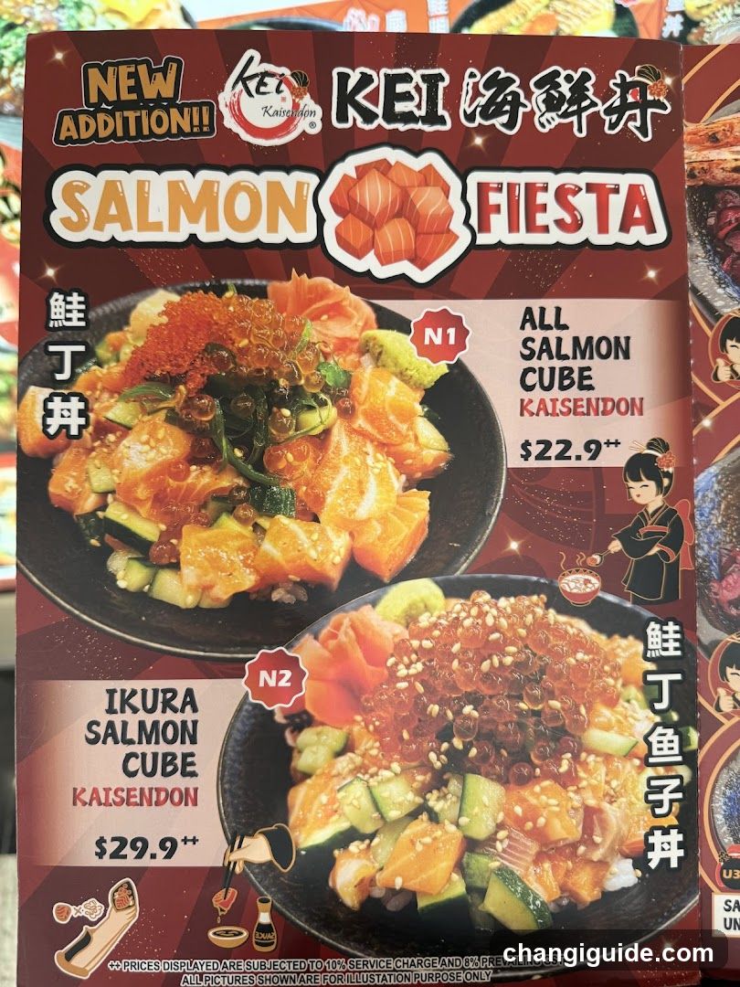 KEI Salmon Fiesta Menu