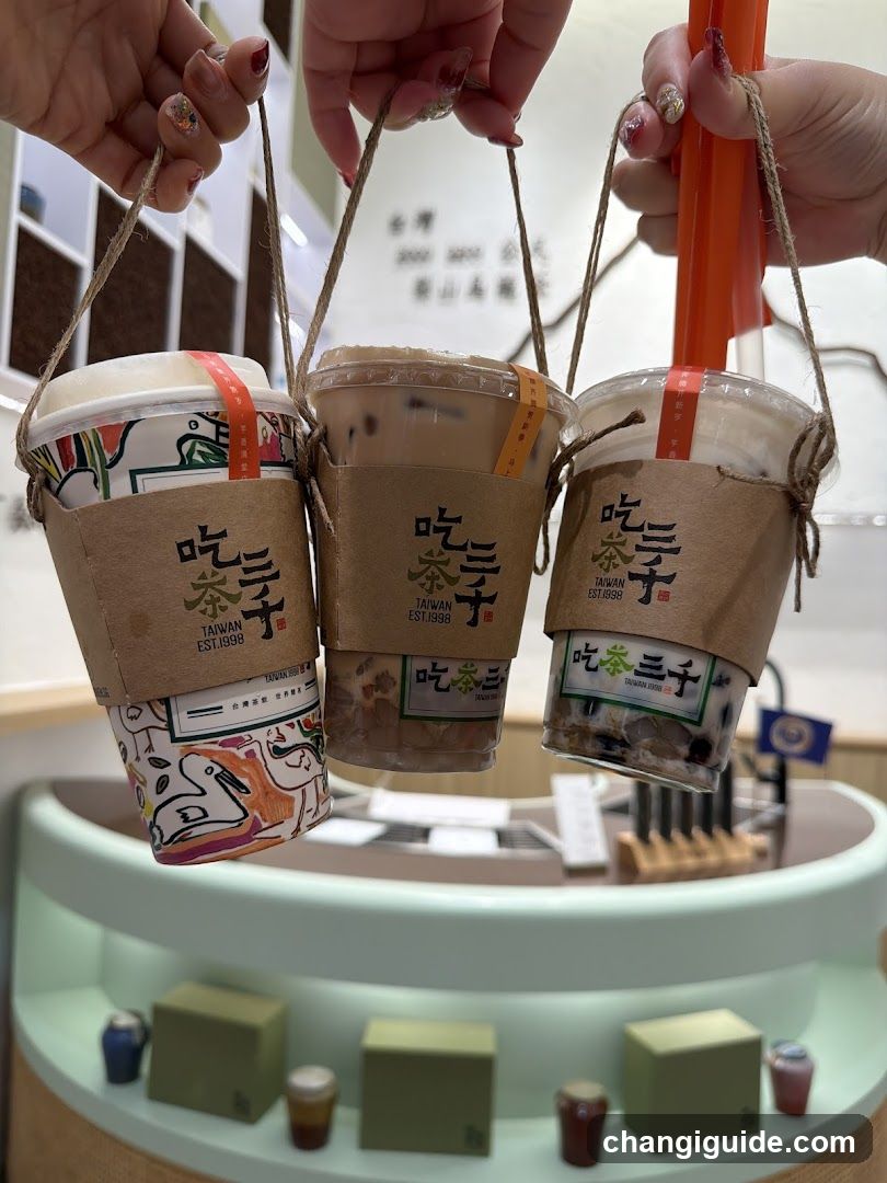 Boba Tea Cups Display