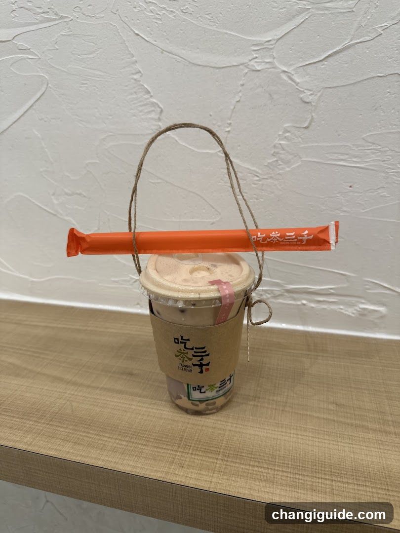 Beverage Cup with Straw