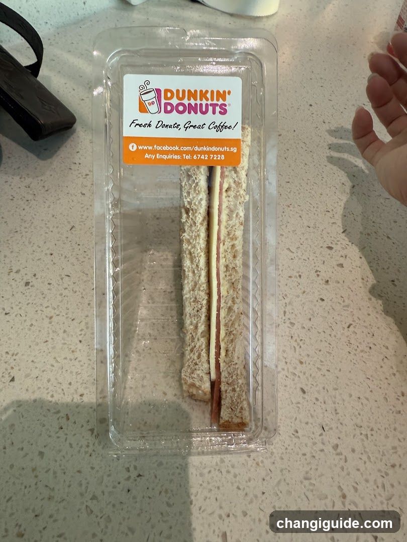Dunkin' Donuts Sandwich in Packaging
