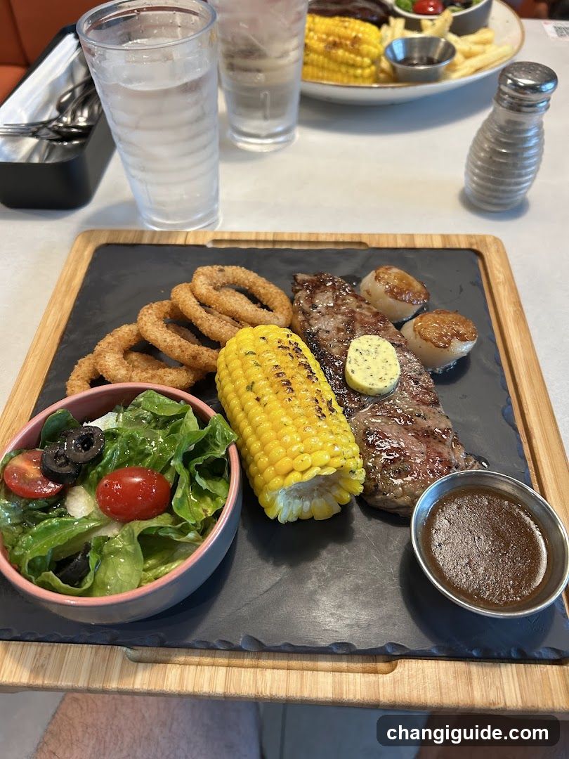Steak and Corn Meal