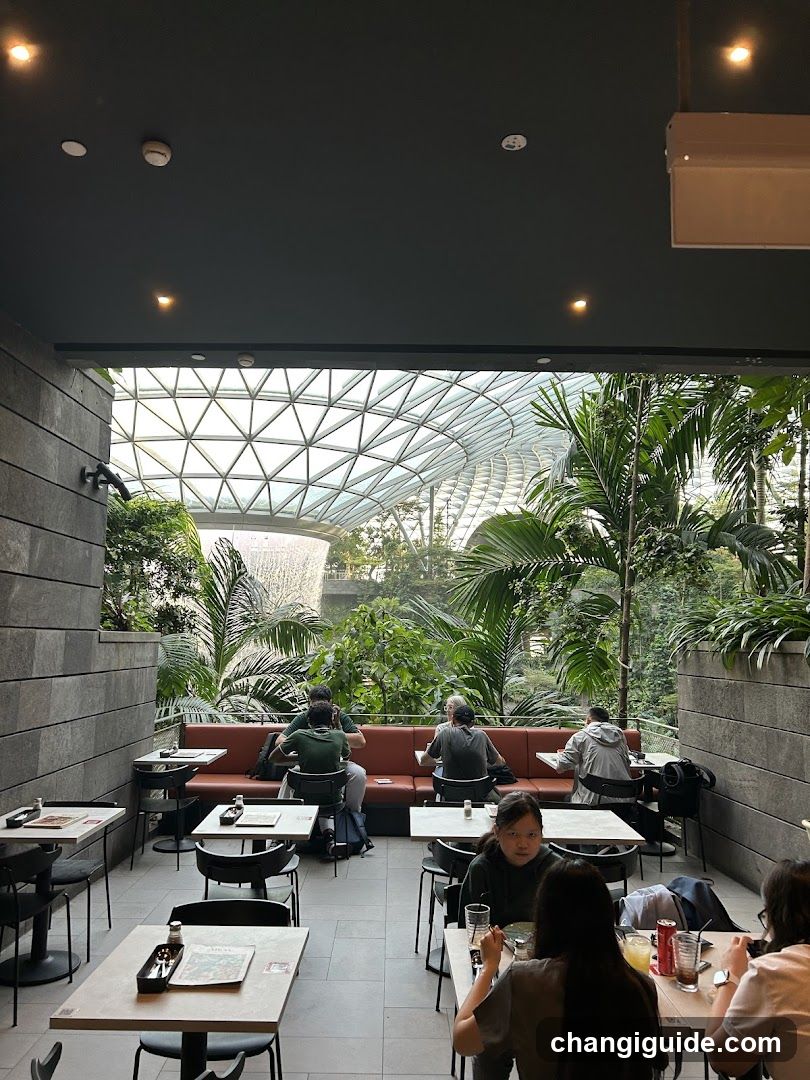 Indoor Dining Area with Tropical View