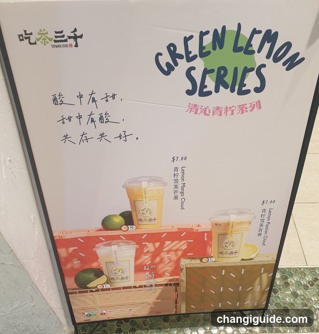 Green Lemon Series Menu Board