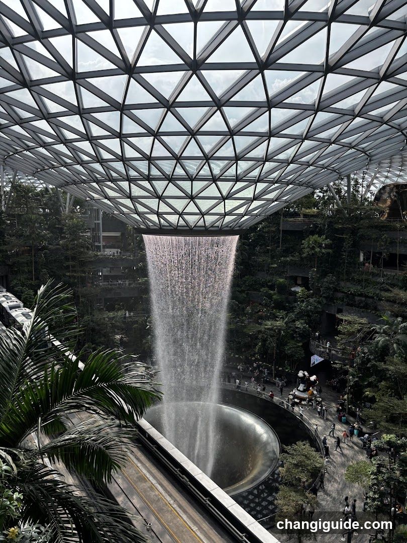 Indoor Waterfall and Greenery