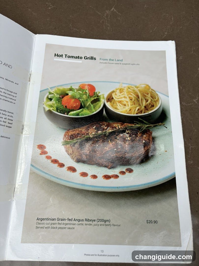 Hot Tomato Grills Menu Page