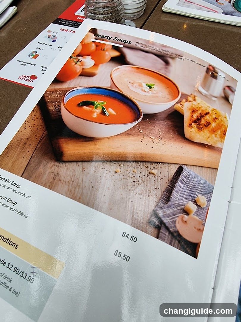 Soup Menu Page
