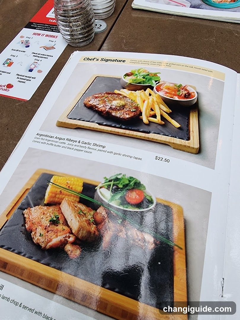 Chef's Signature Menu Page