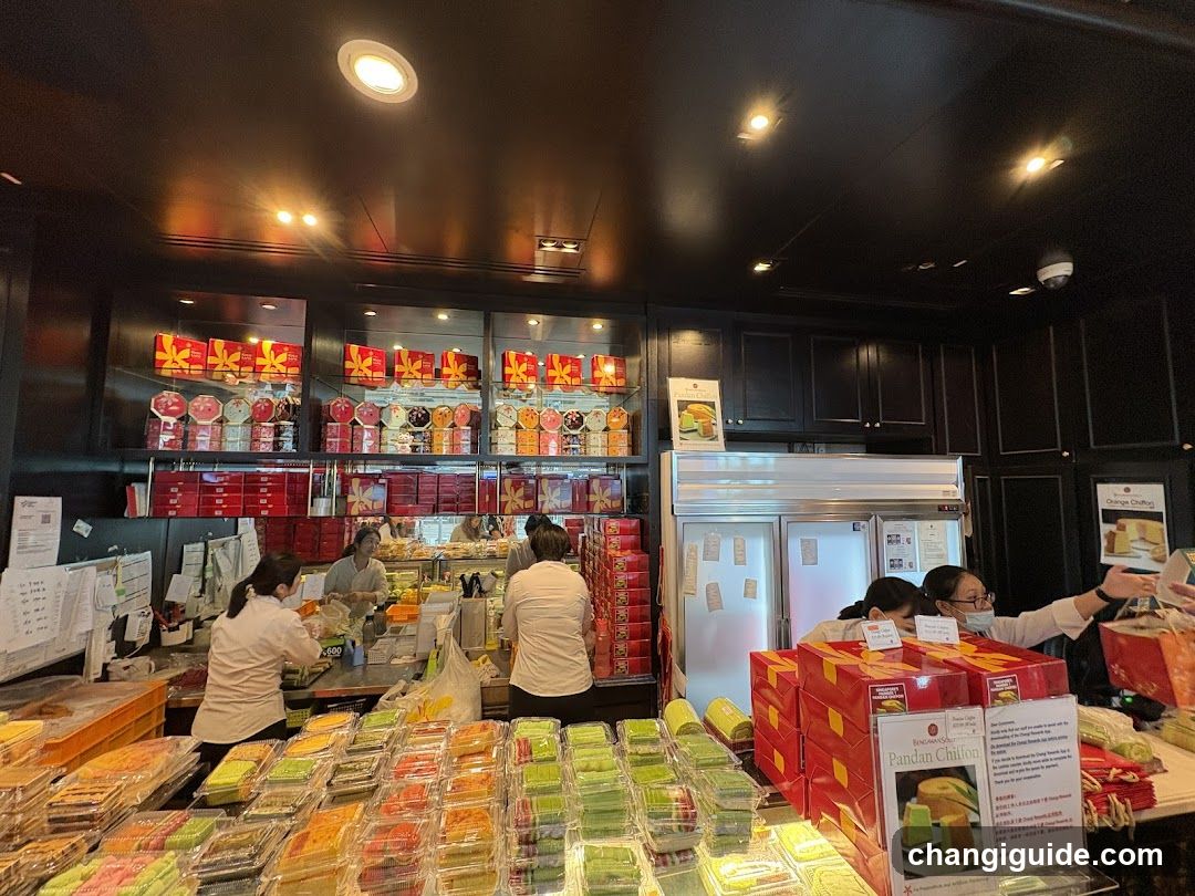 Interior of a bakery or dessert shop