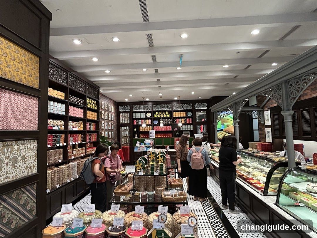 Interior of a bakery or confectionery shop