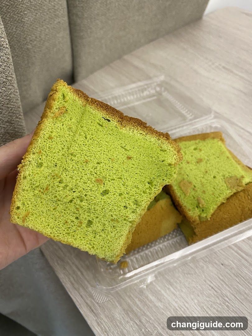 Matcha Cake Slice