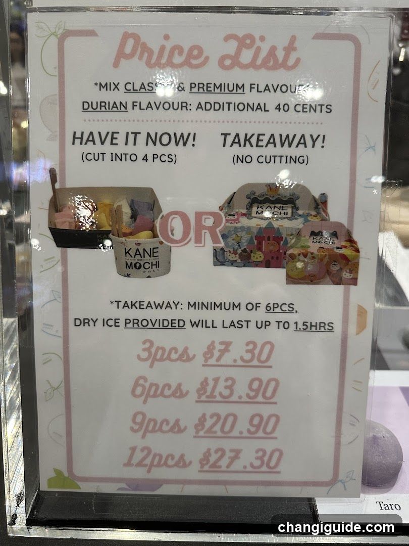 Kane Mochi Price List