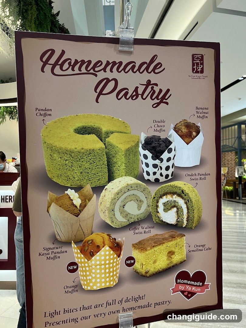 Homemade Pastry Menu Display
