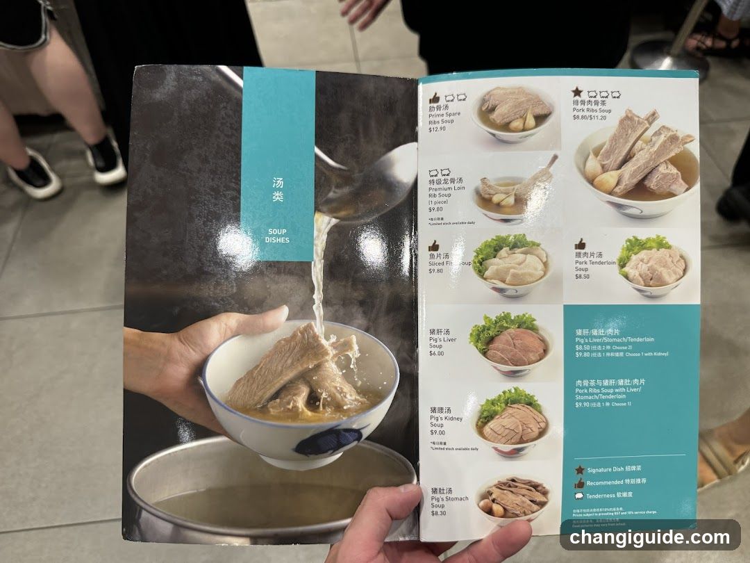 Soup Dishes Menu