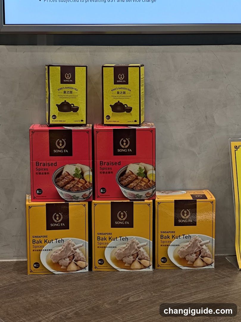 Song Fa Tea Products Display