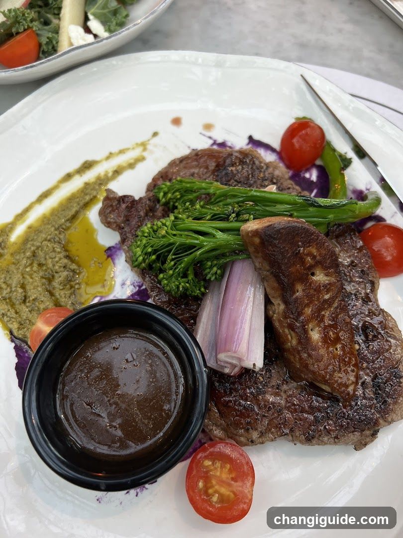 Steak with Broccoli and Sauce