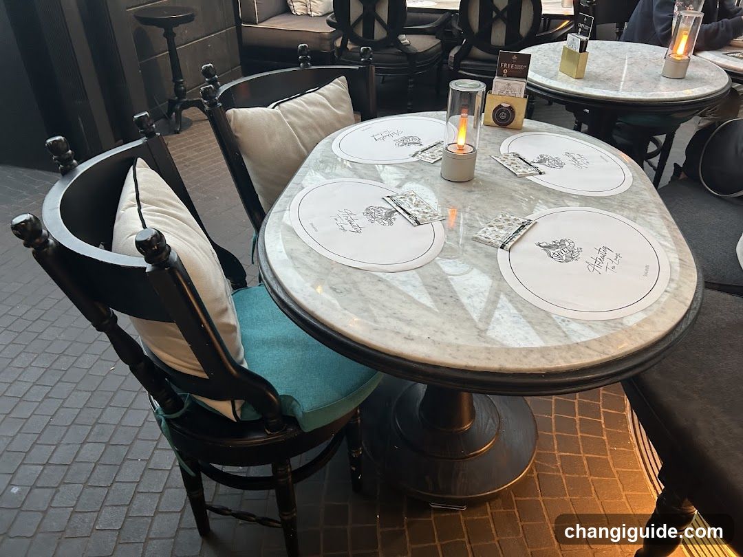 Restaurant Interior Table Setting