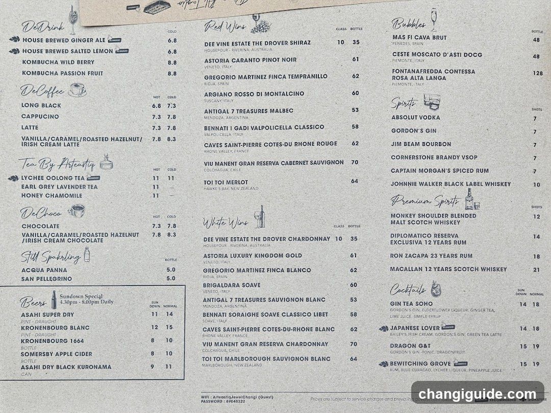 Brewery Menu