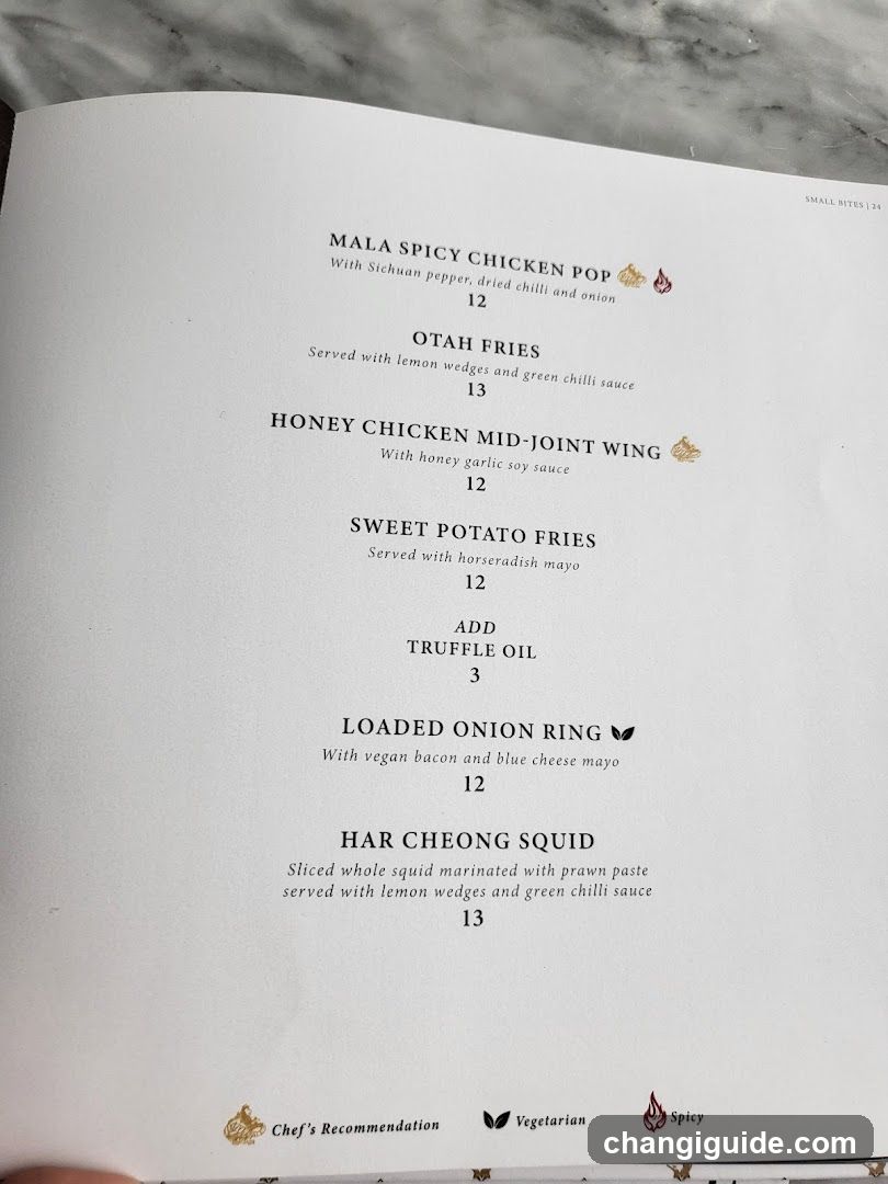 Restaurant Menu Page