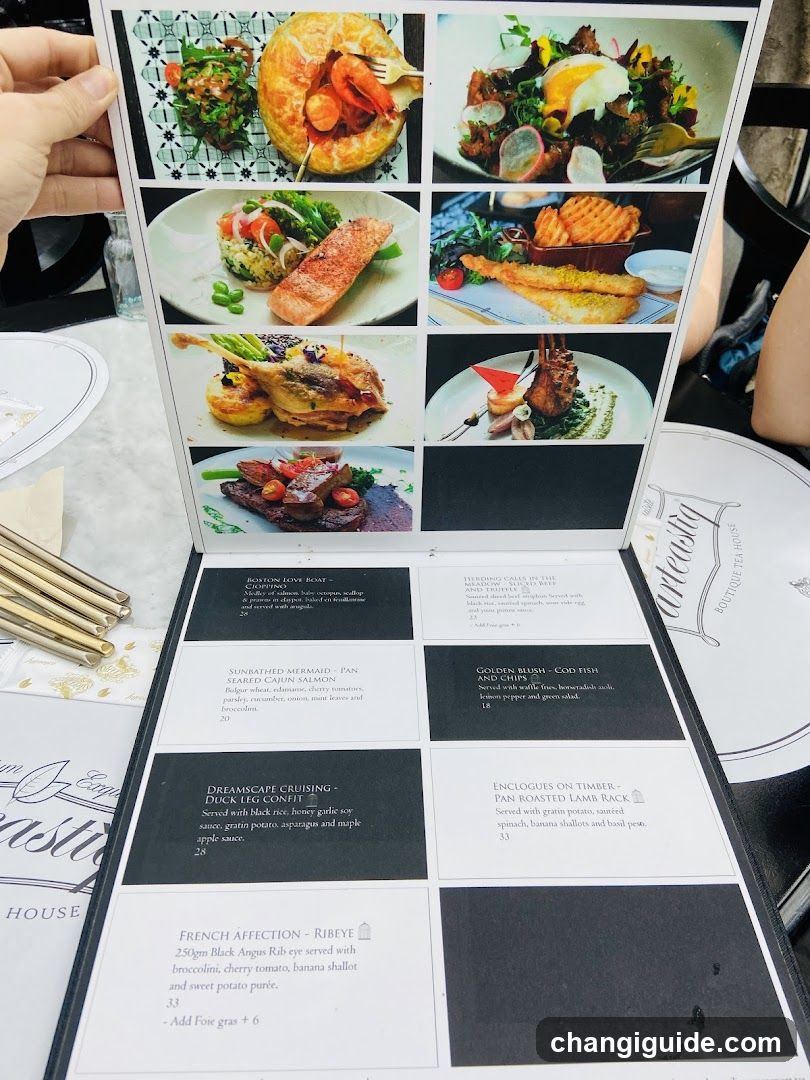 Restaurant Menu Display