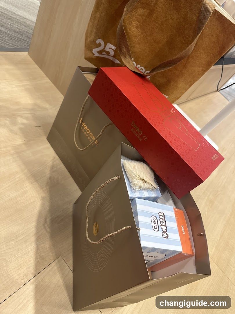 Shopping Bags with Products