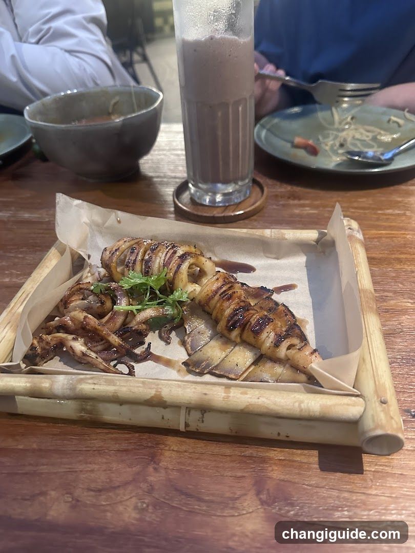 Grilled Squid Dish